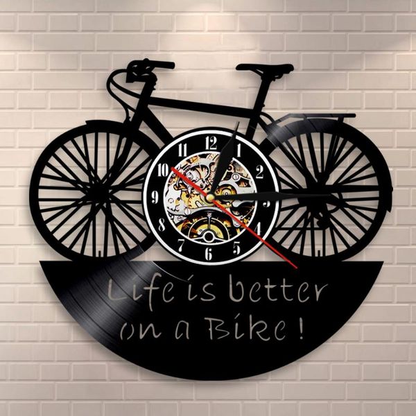 wall clocks motorcycle rider's motto bikers home decor art life is better on a bike retro record clock bicycle cyclist
wall clocks motorcycle rider's motto bikers home decor art life is better on a bike retro record clock bicycle cyclist