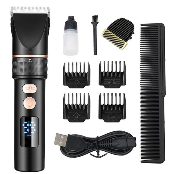 hair clippers electric clipper barber rechargeable trimmer titanium ceramic blade salon men cutting machine lcd display
hair clippers electric clipper barber rechargeable trimmer titanium ceramic blade salon men cutting machine lcd display