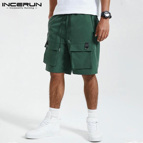 men's shorts incerun summer men cargo drawstring multi pockets streetwear loose 2021 casual wide leg fashion bottoms s-5xl, White;black
men's shorts incerun summer men cargo drawstring multi pockets streetwear loose 2021 casual wide leg fashion bottoms s-5xl, White;black