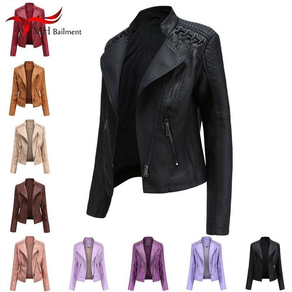 women's leather & faux women pu jackets street autumn winter female casual black long-sleeved short jacket fashion stand-up collar zipp
women's leather & faux women pu jackets street autumn winter female casual black long-sleeved short jacket fashion stand-up collar zipp
