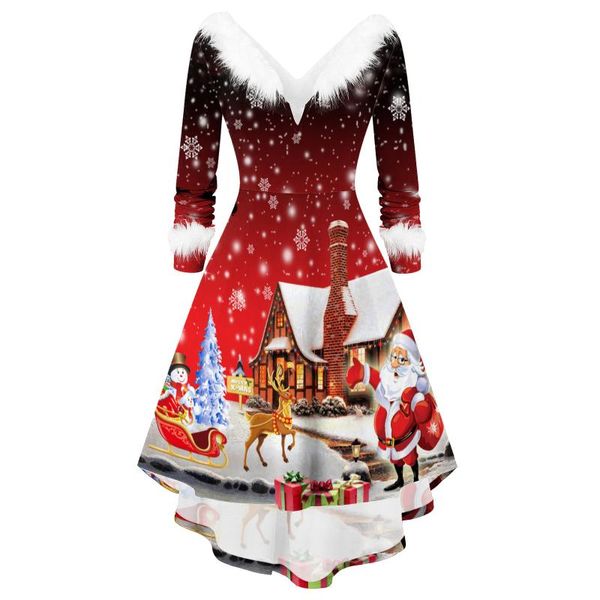 casual dresses 2021 women christmas swing dress faux-plush panel long sleeve v party winter warm xmas print high waist loose, Black;gray
casual dresses 2021 women christmas swing dress faux-plush panel long sleeve v party winter warm xmas print high waist loose, Black;gray