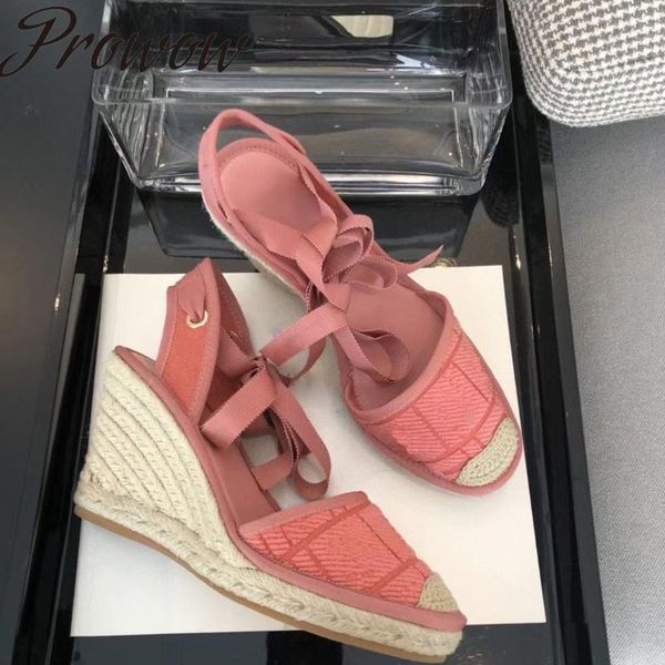 sandals prowow summer gladiator lace up letter embroidery espadrille wedges high heels designer shoes, Black
sandals prowow summer gladiator lace up letter embroidery espadrille wedges high heels designer shoes, Black
