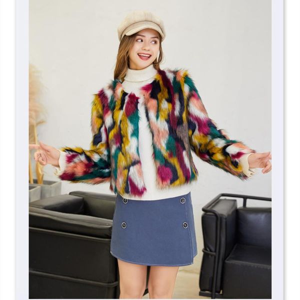 women's fur & faux winter coats 2021 female fashion slim gradual color open stitch casual coat ladies xk2-104, Black
women's fur & faux winter coats 2021 female fashion slim gradual color open stitch casual coat ladies xk2-104, Black