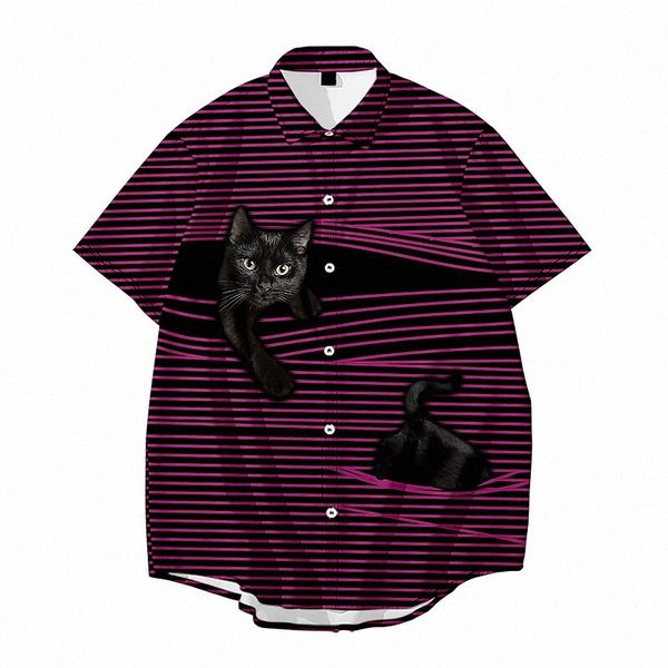 men's shirt 3d print striped cat animal turndown daily holiday 3d print button-down short sleeve casual fashion black / white black gr
men's shirt 3d print striped cat animal turndown daily holiday 3d print button-down short sleeve casual fashion black / white black gr