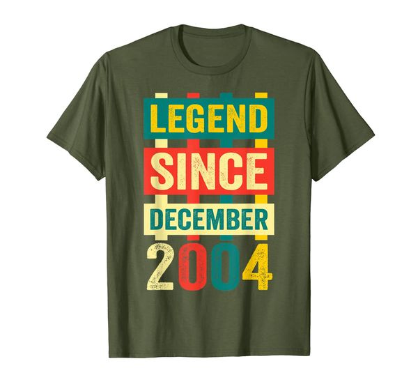 legend since december 2004 t-shirt 15 years old shirt bday g, White;black