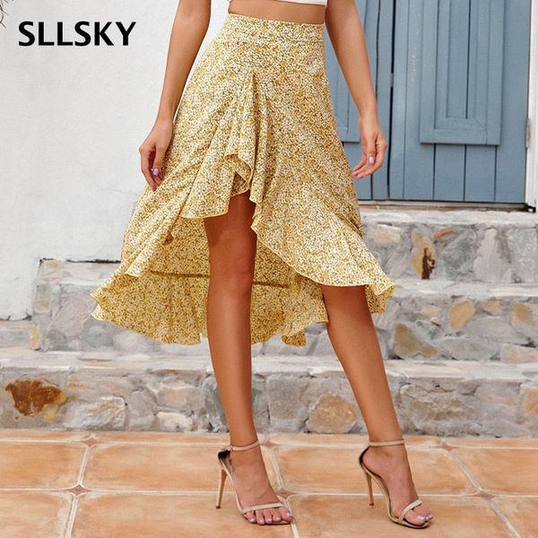 skirts sllsky elegant floral print women skirt chic high waist irregular ruffle hem female spring autumn casual ladies, Black
skirts sllsky elegant floral print women skirt chic high waist irregular ruffle hem female spring autumn casual ladies, Black