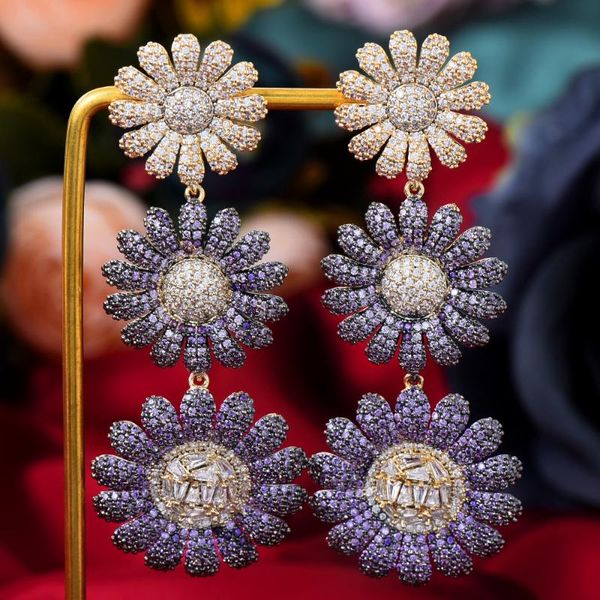 dangle & chandelier godki maxi big daisy flowers drop earring for women wedding cubic zirconia dubai bridal earrings costume jewelry summer, Silver
dangle & chandelier godki maxi big daisy flowers drop earring for women wedding cubic zirconia dubai bridal earrings costume jewelry summer, Silver