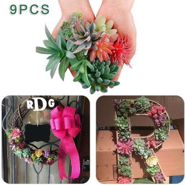 decorative flowers & wreaths 9pcs/set plastic artificial succulent plants faux lifelike stems flower garden home decor
decorative flowers & wreaths 9pcs/set plastic artificial succulent plants faux lifelike stems flower garden home decor