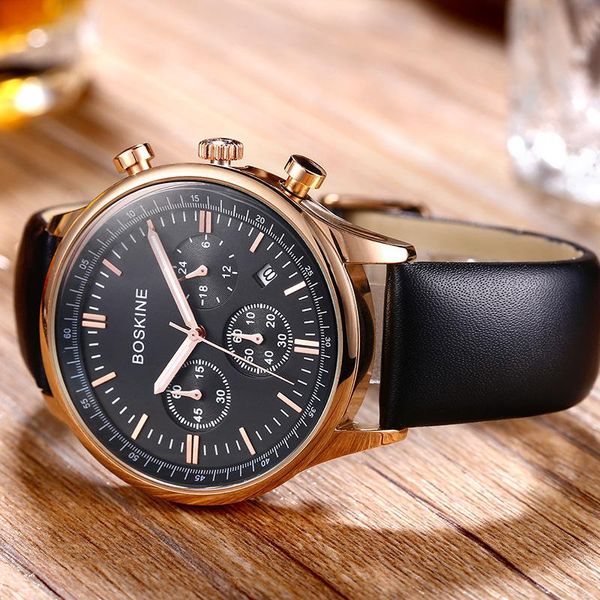 wristwatches multifunctional sports waterproof quartz watch three eye six pin men's gift business reloj, Slivery;brown
wristwatches multifunctional sports waterproof quartz watch three eye six pin men's gift business reloj, Slivery;brown