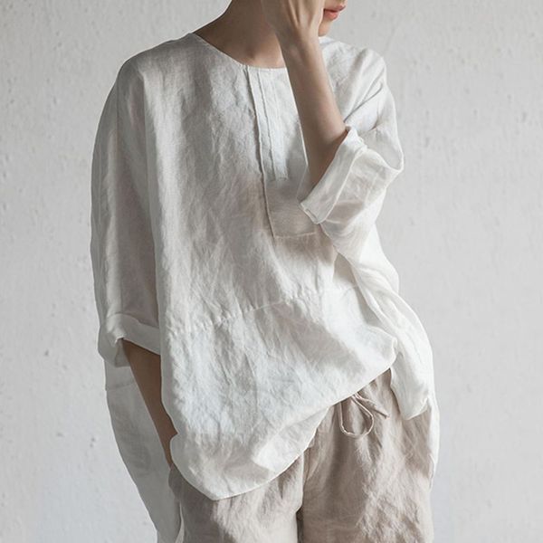 easehut cotton linen t-shirts womens solid color o-neck half sleeve casual tee 4xl 5xl plus size casual female t-shirts, White
easehut cotton linen t-shirts womens solid color o-neck half sleeve casual tee 4xl 5xl plus size casual female t-shirts, White