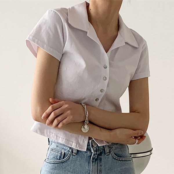 white shirt women solid short blouse turn-down collar office lady shirts fashion korean clothing summer casual top
white shirt women solid short blouse turn-down collar office lady shirts fashion korean clothing summer casual top