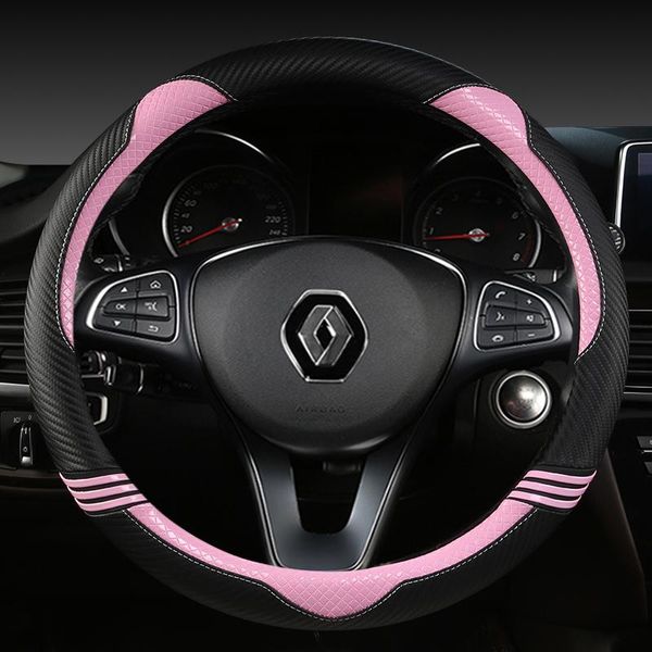 steering wheel covers for duster dacia terrano car cover microfiber leather + carbon fiber auto accessories
steering wheel covers for duster dacia terrano car cover microfiber leather + carbon fiber auto accessories