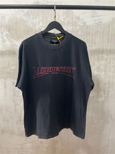 men's t-shirts 21fw latest hip-hop represent england t shirt men women red text print t-shirt vintage tees short sleeve, White;black 
men's t-shirts 21fw latest hip-hop represent england t shirt men women red text print t-shirt vintage tees short sleeve, White;black