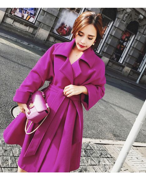 women winter casual wool coat elegant work office lady long sleeve mujer outerwear female solid vintage sashes coats, Black;brown
women winter casual wool coat elegant work office lady long sleeve mujer outerwear female solid vintage sashes coats, Black;brown