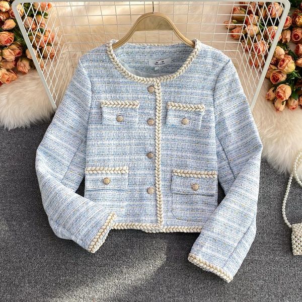 women's jackets temperament vintage tweed short coat autumn winter ol work wear bright silk woven single-breasted long-sleeved jacket, Black;brown
women's jackets temperament vintage tweed short coat autumn winter ol work wear bright silk woven single-breasted long-sleeved jacket, Black;brown