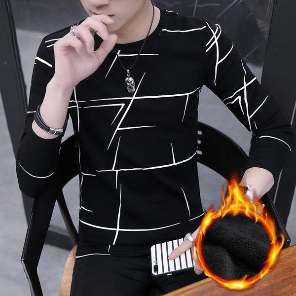 2021 long-sleeve man t-shirt autumn/winter new thin-fit interior base clothes korean version plus veet sweatern29g, White
2021 long-sleeve man t-shirt autumn/winter new thin-fit interior base clothes korean version plus veet sweatern29g, White