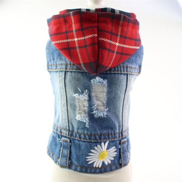 dog apparel hole decor daisy embroidered denim clothes for spring and summer autumn est style jeans vests designer
dog apparel hole decor daisy embroidered denim clothes for spring and summer autumn est style jeans vests designer