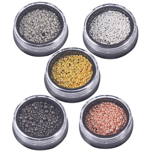 nail art decorations 5 sets metal steel beads manicure jewelry kit supplies, Silver;gold
nail art decorations 5 sets metal steel beads manicure jewelry kit supplies, Silver;gold