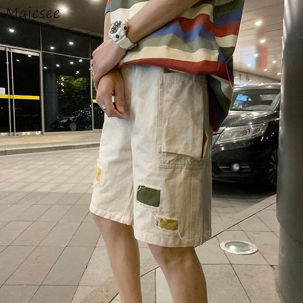 men casual shorts summer patchwork panelled cargo straight trousers male harajuku all-match breathable ulzzang simple daily chic, White;black
men casual shorts summer patchwork panelled cargo straight trousers male harajuku all-match breathable ulzzang simple daily chic, White;black