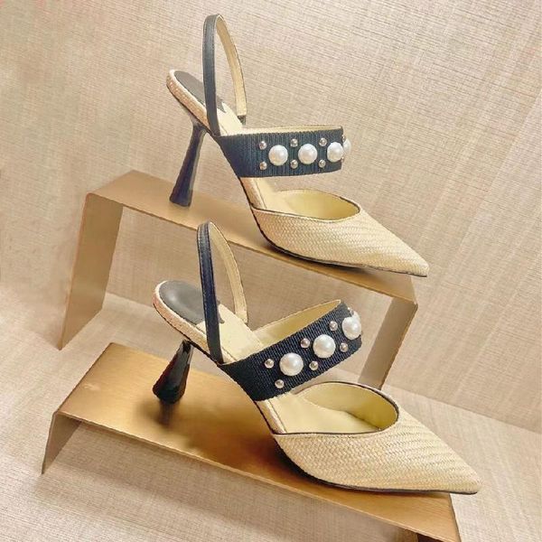 sandals women summer shoes female pearl casual high heels chaussure pointed toe sandalias back strap sandles fashion, Black
sandals women summer shoes female pearl casual high heels chaussure pointed toe sandalias back strap sandles fashion, Black