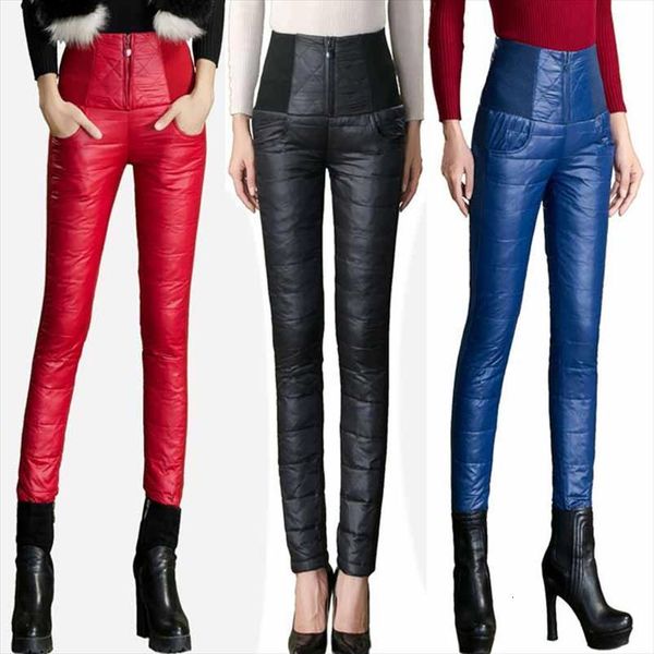 winter down high waisted womens pants outer wear trousers slim warm 90% white duck skinny, Black;white
winter down high waisted womens pants outer wear trousers slim warm 90% white duck skinny, Black;white