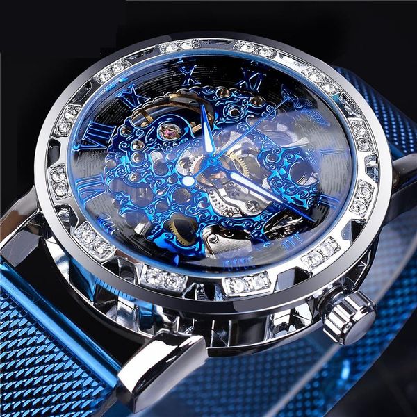 wristwatches xiiviix luxury men's mechanical watch fashion hollow rhinestone mesh belt watches men casual business wristwatch, Slivery;brown
wristwatches xiiviix luxury men's mechanical watch fashion hollow rhinestone mesh belt watches men casual business wristwatch, Slivery;brown