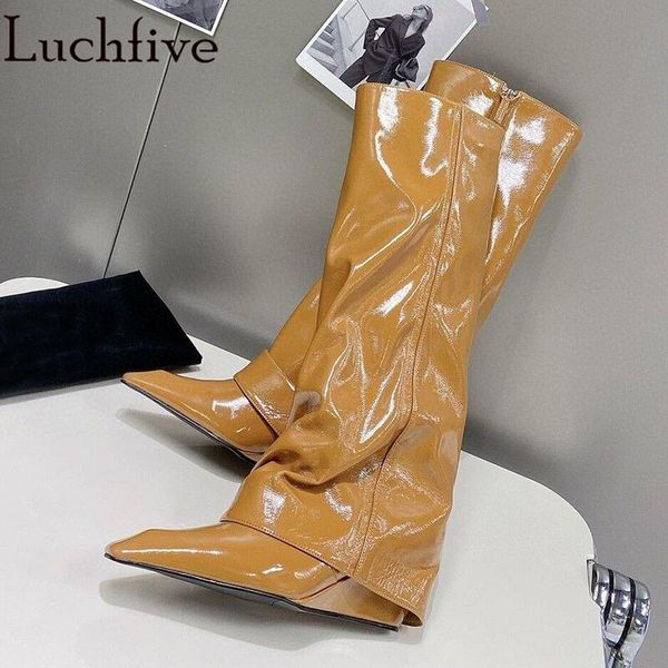 boots 2021 winter fashion week knee high women invisible heightening shiny leather long cowboy knight botas mujer, Black
boots 2021 winter fashion week knee high women invisible heightening shiny leather long cowboy knight botas mujer, Black