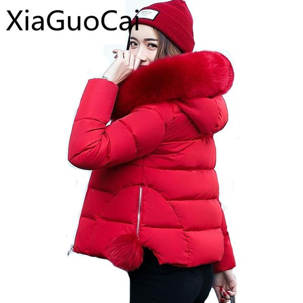 women's down & parkas brand name fur women coats red warm waterproof female jackets slim short thick for womens z520 35, Black
women's down & parkas brand name fur women coats red warm waterproof female jackets slim short thick for womens z520 35, Black