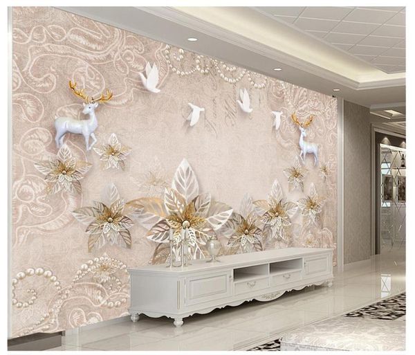 wallpapers custom 3d wallpaper murals european luxury rich golden flowers mural elk jewelry background wall living room decor
wallpapers custom 3d wallpaper murals european luxury rich golden flowers mural elk jewelry background wall living room decor