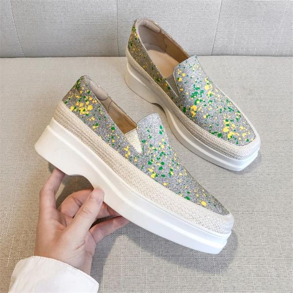 dress shoes 2021 autumn glitter platform women high heels square toe casual woman slip on ladies, Black
dress shoes 2021 autumn glitter platform women high heels square toe casual woman slip on ladies, Black