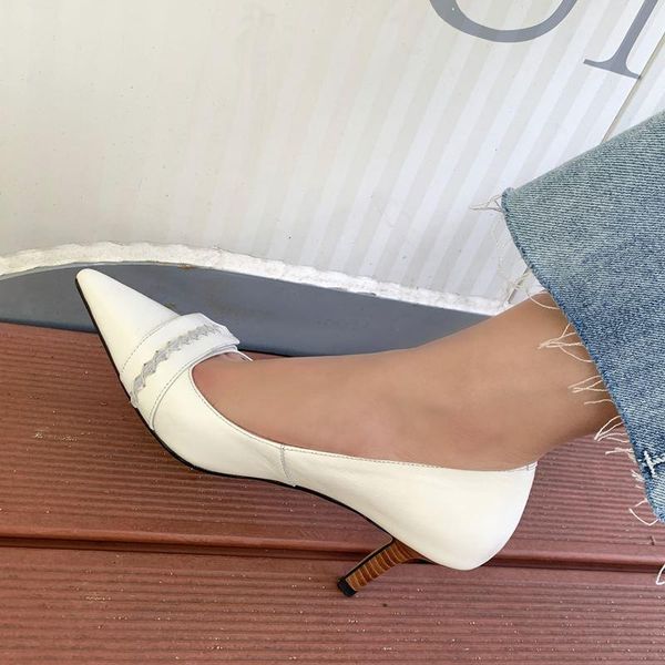 dress shoes size 34-43 pointed toe thin heel brand high soft genuine leather heels comfortable fashion women, Black
dress shoes size 34-43 pointed toe thin heel brand high soft genuine leather heels comfortable fashion women, Black