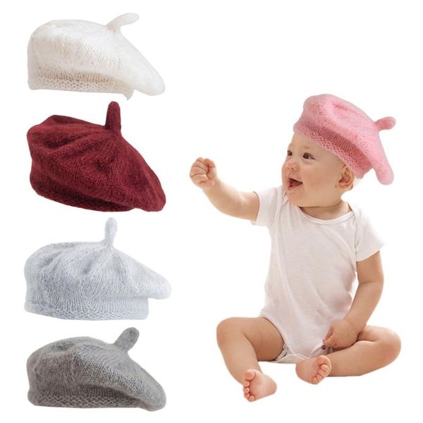 newborn pgraphy props hand-woven soft mohair beret cap solid color baby hat new dropship, Yellow
newborn pgraphy props hand-woven soft mohair beret cap solid color baby hat new dropship, Yellow