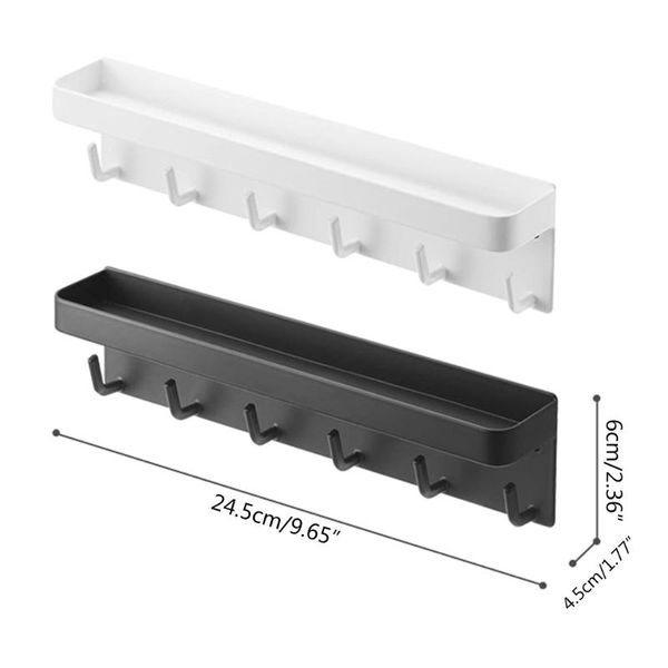 hooks & rails qx2c wall-mounted magnetic key mail holder rack organizer shelf with 6 tray for engryway hallway kitchen home decor
hooks & rails qx2c wall-mounted magnetic key mail holder rack organizer shelf with 6 tray for engryway hallway kitchen home decor