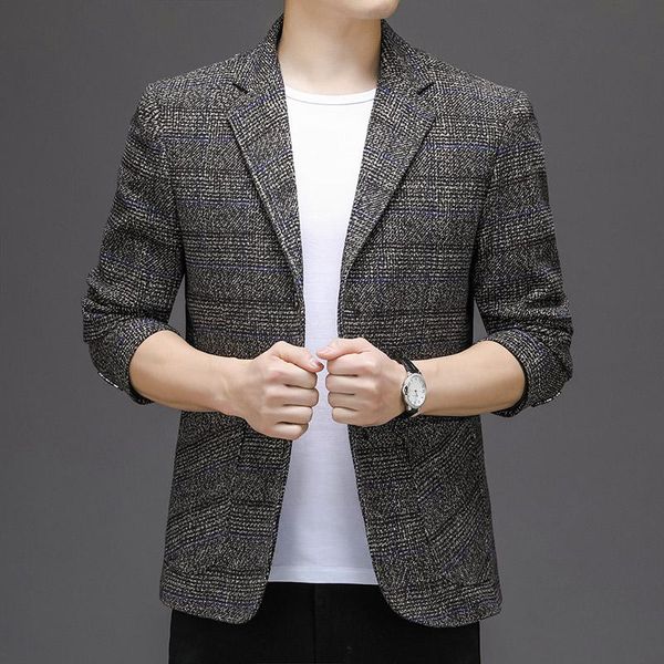 men's suits & blazers autumn/winter 2021 men's business casual suit classic plaid simple edition slim, White;black
men's suits & blazers autumn/winter 2021 men's business casual suit classic plaid simple edition slim, White;black