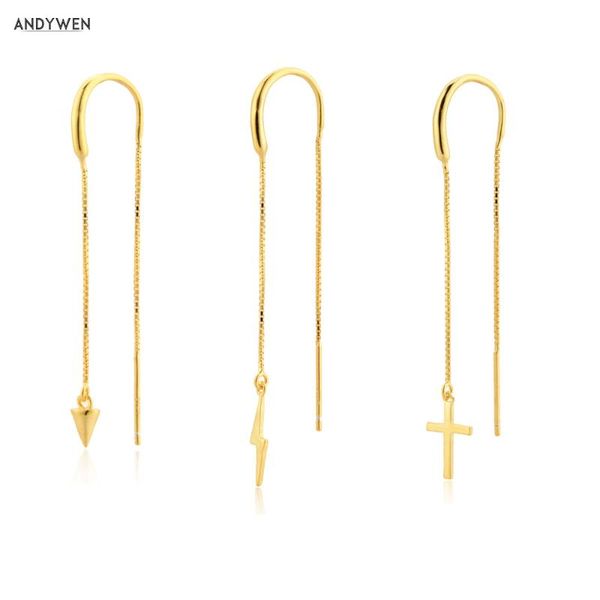 dangle & chandelier andywen 925 sterling silver gold single pendiente largo rayo pincho cruz clips 1pcs long chain earring piercing jewelry
dangle & chandelier andywen 925 sterling silver gold single pendiente largo rayo pincho cruz clips 1pcs long chain earring piercing jewelry