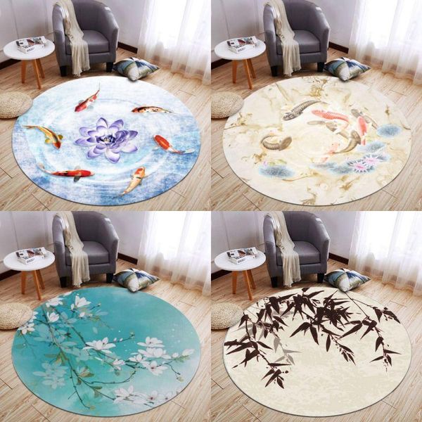 carpets chinese style round carpet plant flower living room bedroom bedside blanket study computer chair cushion anti-slip mat
carpets chinese style round carpet plant flower living room bedroom bedside blanket study computer chair cushion anti-slip mat