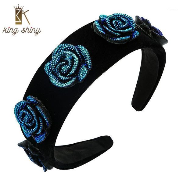 elegant baroque blue rose headband for woman vintage colorful rhinestone velvet hairband female party hair accessories headwear clips & barr, Golden;silver
elegant baroque blue rose headband for woman vintage colorful rhinestone velvet hairband female party hair accessories headwear clips & barr, Golden;silver