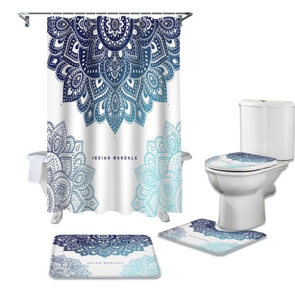 shower curtains mandala abstract curtain sets non-slip rugs toilet lid cover and bath mat waterproof bathroom
shower curtains mandala abstract curtain sets non-slip rugs toilet lid cover and bath mat waterproof bathroom
