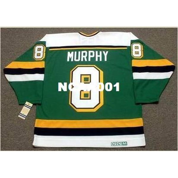 001 #8 larry murphy minnesota north stars 1989 ccm vintage retro home hockey jersey or custom any name or number retro jersey, Black
001 #8 larry murphy minnesota north stars 1989 ccm vintage retro home hockey jersey or custom any name or number retro jersey, Black