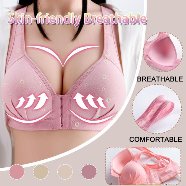 push up bra front closure solid color brassiere wireless bralette breast seamless bras for women plus size underwear 40#, White;black
push up bra front closure solid color brassiere wireless bralette breast seamless bras for women plus size underwear 40#, White;black