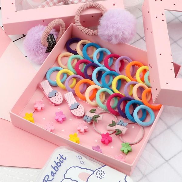 hair accessories 46pcs/set cute plush hairball rope colorful candy elastic headbands sweet rainbow hairpin mini flower clip girls hea, Slivery;white
hair accessories 46pcs/set cute plush hairball rope colorful candy elastic headbands sweet rainbow hairpin mini flower clip girls hea, Slivery;white