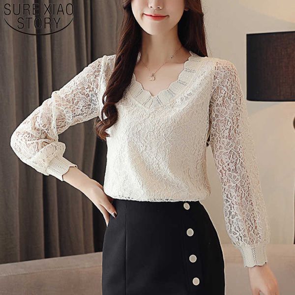 fashion elegant casual women blouse solid women lace long sleeve v-neck women clothing autumn korean style 5958 50 210528, White
fashion elegant casual women blouse solid women lace long sleeve v-neck women clothing autumn korean style 5958 50 210528, White