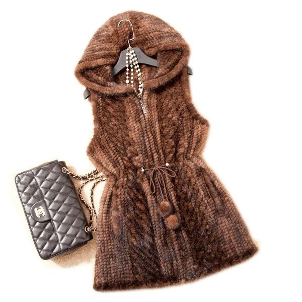 women's vests harppihop*fashion women fur jackets winter 2021 handmade knit mink coats with hood natural waistcoats female, Black;white
women's vests harppihop*fashion women fur jackets winter 2021 handmade knit mink coats with hood natural waistcoats female, Black;white