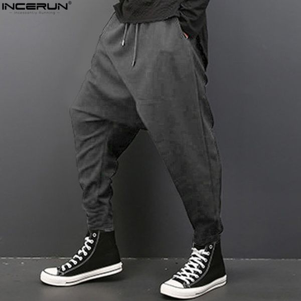 size incerun plus men casual drape drop crotch harem hip-hop pants trouser baggy dancing pants gothic punk style harem pants men c0222, Black
size incerun plus men casual drape drop crotch harem hip-hop pants trouser baggy dancing pants gothic punk style harem pants men c0222, Black