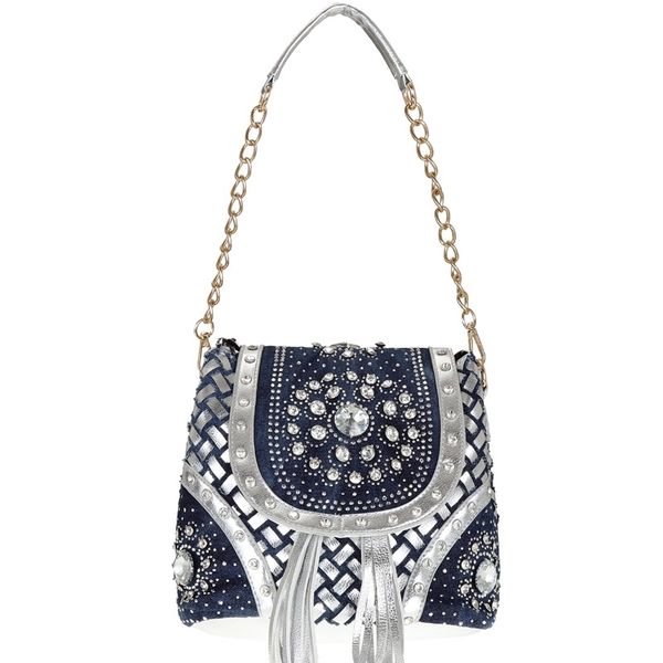 bag women's new 2021 fashion denim bag canvas double woven belt drill portable single shoulder tassel bag
bag women's new 2021 fashion denim bag canvas double woven belt drill portable single shoulder tassel bag