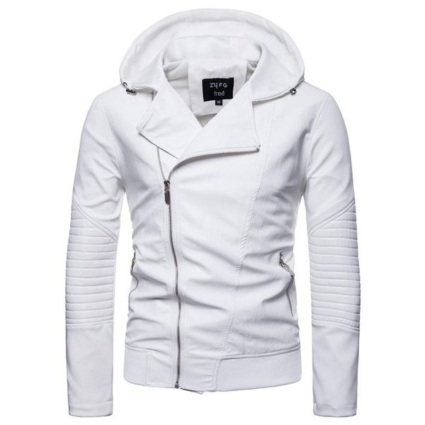 2021 men's splicing leather jacket with hooded for autumn male solid color turn up collar blouson casual loose motorcycle jacket, Black
2021 men's splicing leather jacket with hooded for autumn male solid color turn up collar blouson casual loose motorcycle jacket, Black