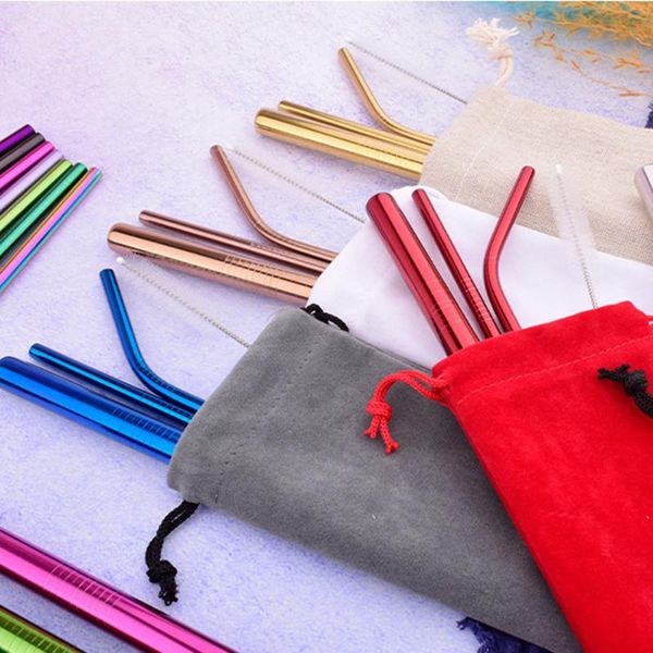 drinking straws 4pcs/set of reusable stainless steel straws, sturdy straight and curved metal color drink with cleaning brush
drinking straws 4pcs/set of reusable stainless steel straws, sturdy straight and curved metal color drink with cleaning brush