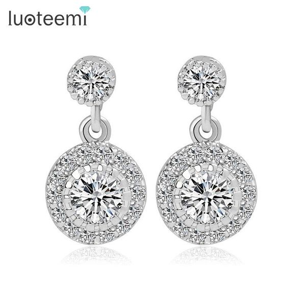 dangle & chandelier luoteemi fashion unique white gold color luxury excellent cut cubic zircon round earring bridal wedding jewelry for wome, Silver
dangle & chandelier luoteemi fashion unique white gold color luxury excellent cut cubic zircon round earring bridal wedding jewelry for wome, Silver