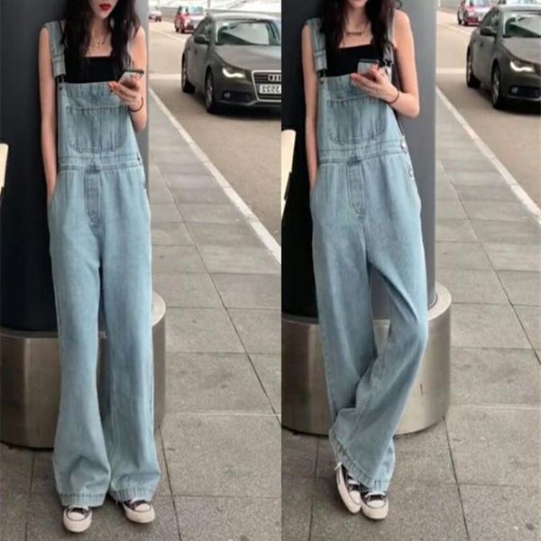women's jeans stylish mopping pants 2021 spring and summer korean version of loose large size high waist wide leg bib women, Blue
women's jeans stylish mopping pants 2021 spring and summer korean version of loose large size high waist wide leg bib women, Blue
