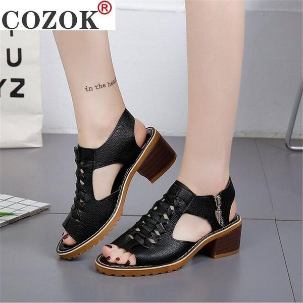sandals 2021 vintage elegant mid square heel women's summer style peep toe cross tied side zip design shoes woman ax52, Black
sandals 2021 vintage elegant mid square heel women's summer style peep toe cross tied side zip design shoes woman ax52, Black